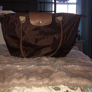 Brown longchamp tote
